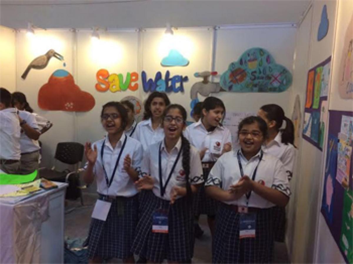 Children of Suncity School outshines at 4th “India Water Week”